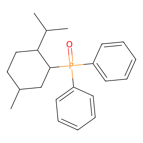 Phosphine oxide, [5-methyl-2-(1-methylethyl)cyclohexyl]diphenyl- structure