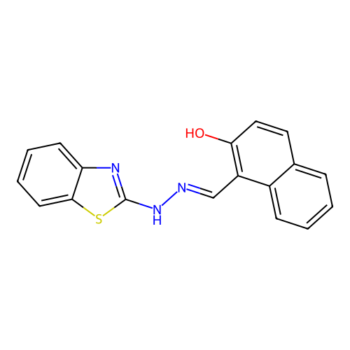 1-[(1,3-Benzothiazol-2-ylhydrazinylidene)methyl]naphthalen-2-ol structure
