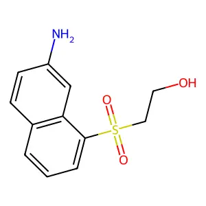 Ethanol, 2-((7-amino-1-naphthalenyl)sulfonyl)- structure
