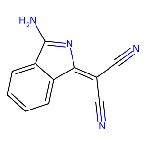1-(Dicyanomethylene)-3-iminoisoindoline structure