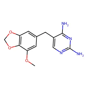 2,4-Diamino-5-(3-methoxy-4,5-methylenedioxybenzyl)pyrimidine structure