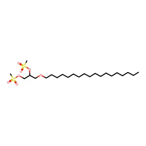 3-(Octadecyloxy)propane-1,2-diyl dimethanesulfonate structure