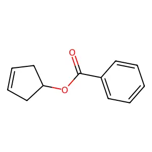 Cyclopent-3-en-1-yl benzoate structure