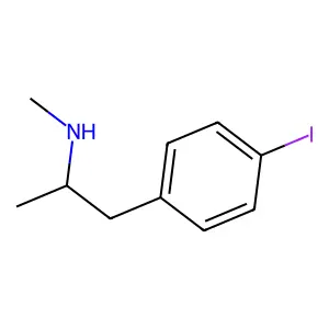 1-(4-Iodophenyl)-N-methylpropan-2-amine structure