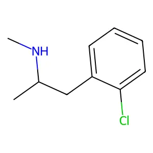 1-(2-氯苯基)-N-甲基丙-2-胺 structure