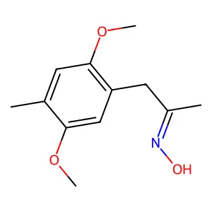 1-(2,5-Dimethoxy-4-methylphenyl)-2-propanone oxime structure