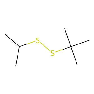 Disulfide, (1-methylethyl) (1,1-dimethylethyl) structure