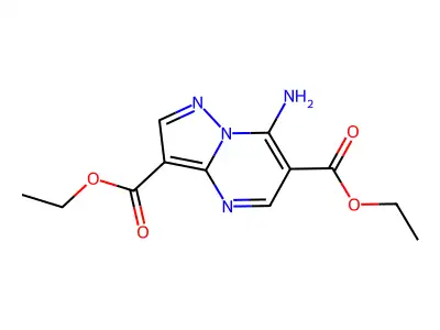3,6-Diethyl 7-aminopyrazolo(1,5-a)pyrimidine-3,6-dicarboxylate structure