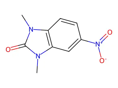 1,3-dimethyl-5-nitro-1H-benzo[d]imidazol-2(3H)-one structure