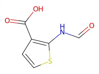 2-(Formylamino)-3-thiophenecarboxylic acid structure