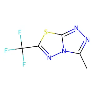 3-Methyl-6-(trifluoromethyl)[1,2,4]triazolo[3,4-b][1,3,4]thiadiazole structure
