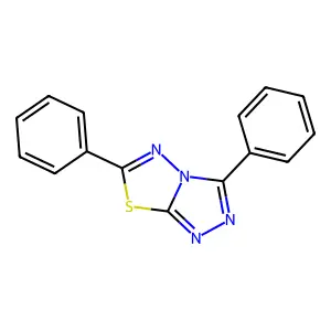 3,6-Diphenyl-1,2,4-triazolo(3,4-b)(1,3,4)thiadiazole structure