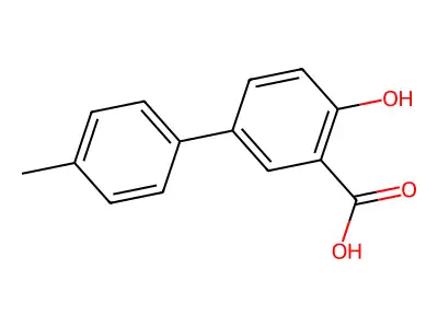 2-hydroxy-5-(4-methylphenyl)benzoic Acid structure