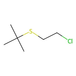 2-((2-Chloroethyl)thio)-2-methylpropane structure