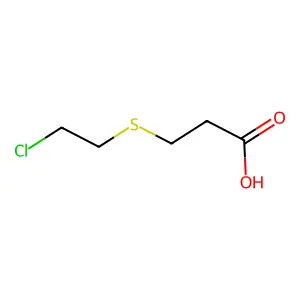 3-[(2-Chloroethyl)sulfanyl]propanoic acid structure