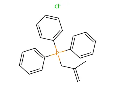 (2-Methylallyl)triphenylphosphonium chloride structure