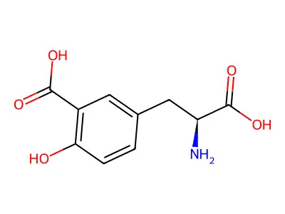 3-(3-Carboxy-4-hydroxyphenyl)alanine structure