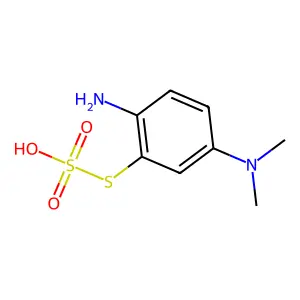 S-2-amino-5-(dimethylammonio)phenyl sulfothioate structure