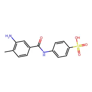 4-(3-Amino-4-methylbenzamido)benzene-1-sulfonic acid structure