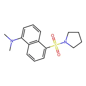 Pyrrolidine, 1-[[5-(dimethylamino)-1-naphthalenyl]sulfonyl]- structure