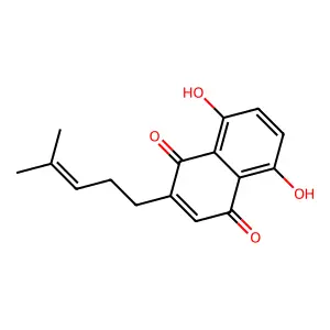 Deoxyshikonin structure