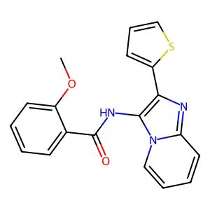 2-Methoxy-N-[2-(thiophen-2-YL)imidazo[1,2-A]pyridin-3-YL]benzamide structure