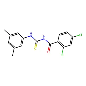 2,4-dichloro-N-[(3,5-dimethylphenyl)carbamothioyl]benzamide structure