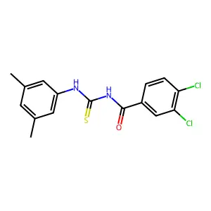 3,4-dichloro-N-[(3,5-dimethylphenyl)carbamothioyl]benzamide structure