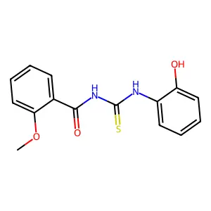 N-[(2-hydroxyphenyl)carbamothioyl]-2-methoxybenzamide structure