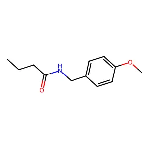 N-(4-methoxybenzyl)butanamide structure