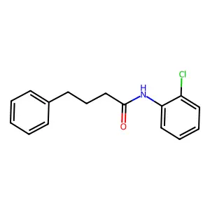 N-(2-chlorophenyl)-4-phenylbutanamide structure