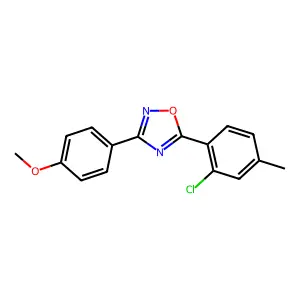 5-(2-Chloro-4-methylphenyl)-3-(4-methoxyphenyl)-1,2,4-oxadiazole structure