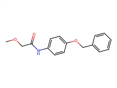 N-[4-(benzyloxy)phenyl]-2-methoxyacetamide structure