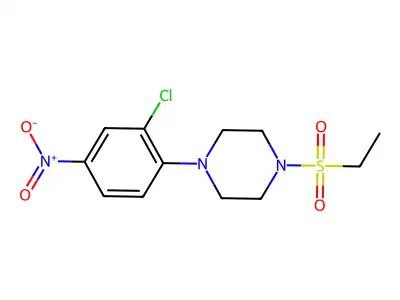1-(2-Chloro-4-nitrophenyl)-4-ethylsulfonylpiperazine structure