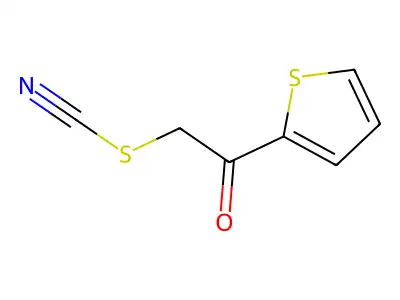 2-Oxo-2-(2-thienyl)ethyl thiocyanate structure