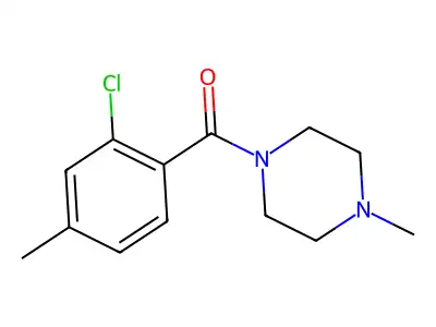 (2-Chloro-4-methylphenyl)(4-methylpiperazin-1-yl)methanone structure