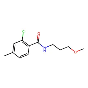 2-chloro-N-(3-methoxypropyl)-4-methylbenzamide structure