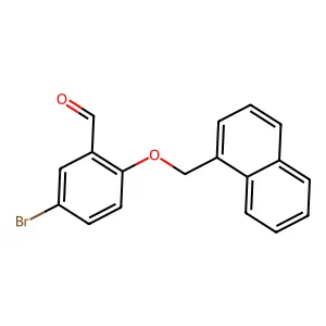 5-Bromo-2-(naphthalen-1-ylmethoxy)benzaldehyde structure