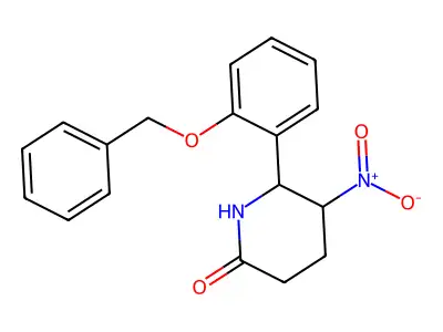 6-[2-(Benzyloxy)phenyl]-5-nitropiperidin-2-one structure