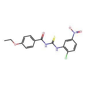 N-[(2-chloro-5-nitrophenyl)carbamothioyl]-4-ethoxybenzamide structure