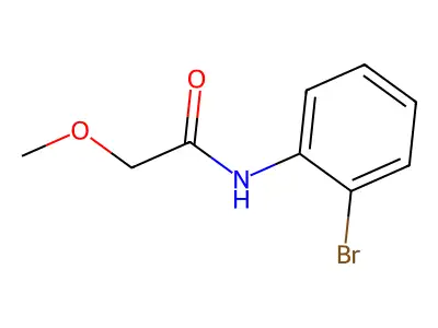 N-(2-bromophenyl)-2-methoxyacetamide structure