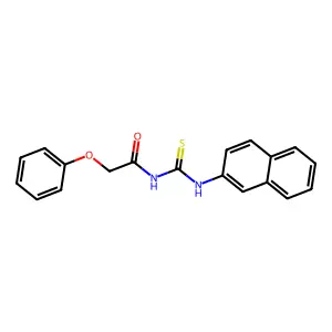 N-(naphthalen-2-ylcarbamothioyl)-2-phenoxyacetamide structure
