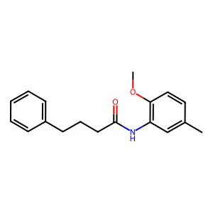 N-(2-methoxy-5-methylphenyl)-4-phenylbutanamide structure