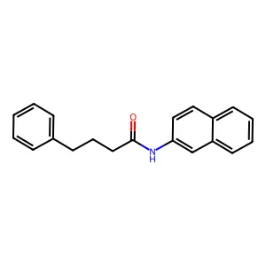N-naphthalen-2-yl-4-phenylbutanamide structure