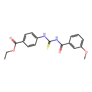 Ethyl 4-[(3-methoxybenzoyl)carbamothioylamino]benzoate structure