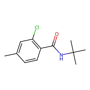 N-tert-butyl-2-chloro-4-methylbenzamide structure