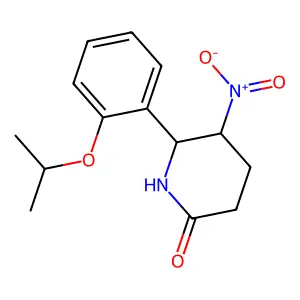 5-Nitro-6-[2-(propan-2-yloxy)phenyl]piperidin-2-one structure
