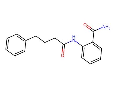 2-(4-Phenylbutanoylamino)benzamide structure