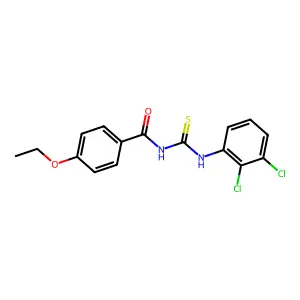 N-[(2,3-dichlorophenyl)carbamothioyl]-4-ethoxybenzamide structure