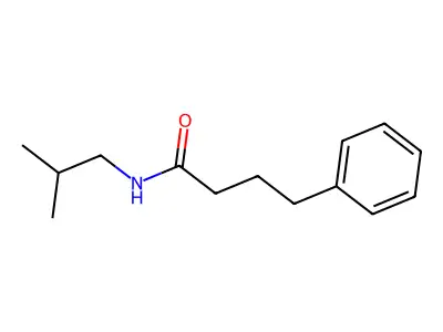 N-(2-methylpropyl)-4-phenylbutanamide structure